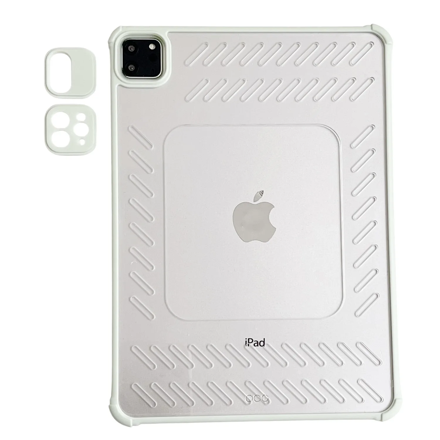 

Tablet Case For iPad Pro 11 (2022) / (2021) / (2020) / (2018) Hollow Frameless Ventilated TPU Acrylic Clear Cover - Light