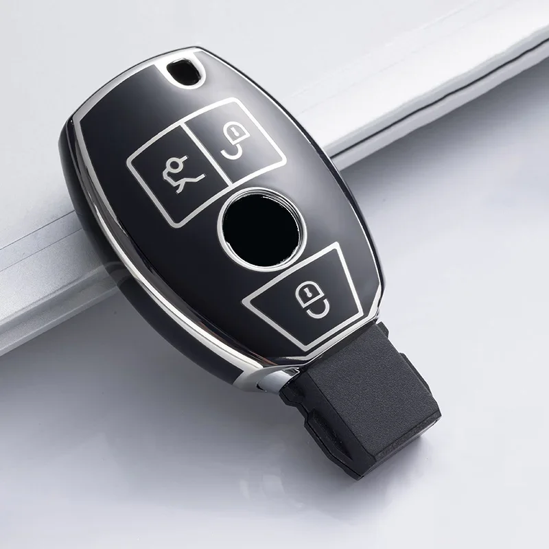 TPU Car Remote Key Case Cover Holder Fob For Mercedes Benz A B C E R Class GLS GLA GLK GLC CLS CLA AMG W204 W205 W212 W463 W176