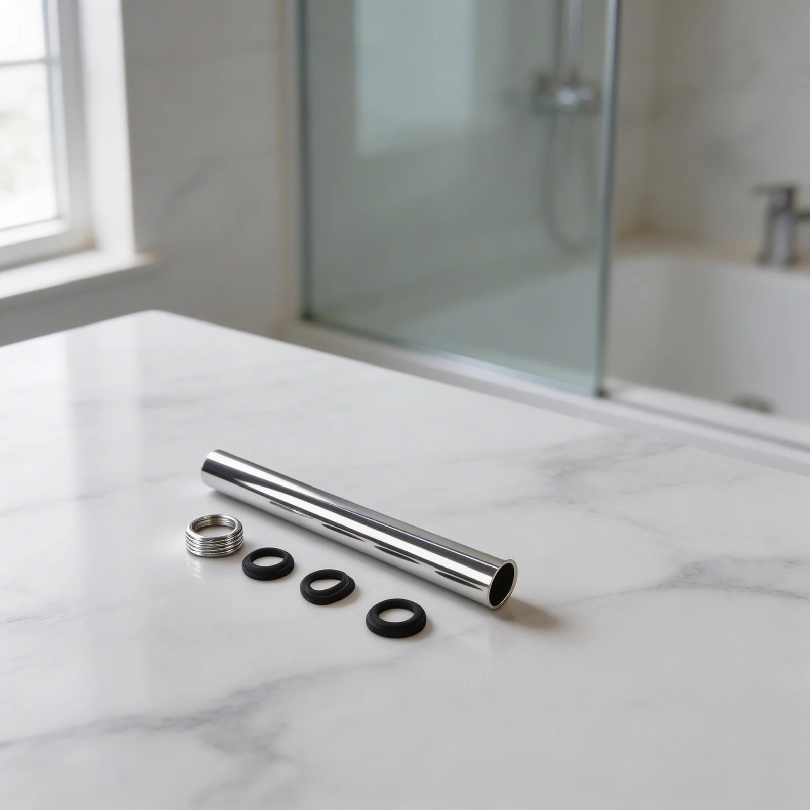 Siphon Connection Stainless Steel Sink Easy Installation Siphon Pipe Kitchen Faucet Accessory Rust-proof Material