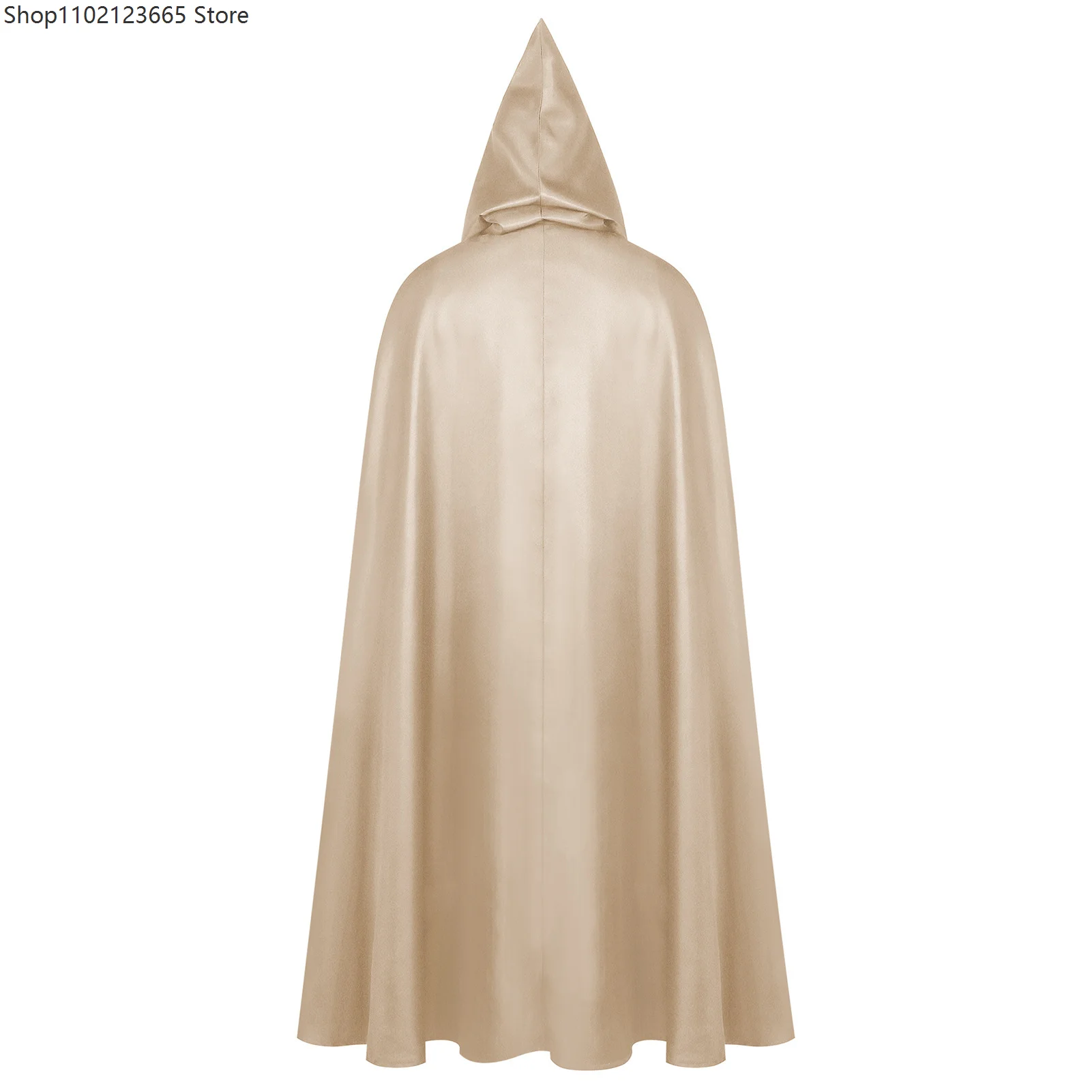 Medieval Templar Knight Cosplay Costume Black Hooded Cloak With Cross Robe Halloween Crusader Priest Role Play Fancy Outfit 2026