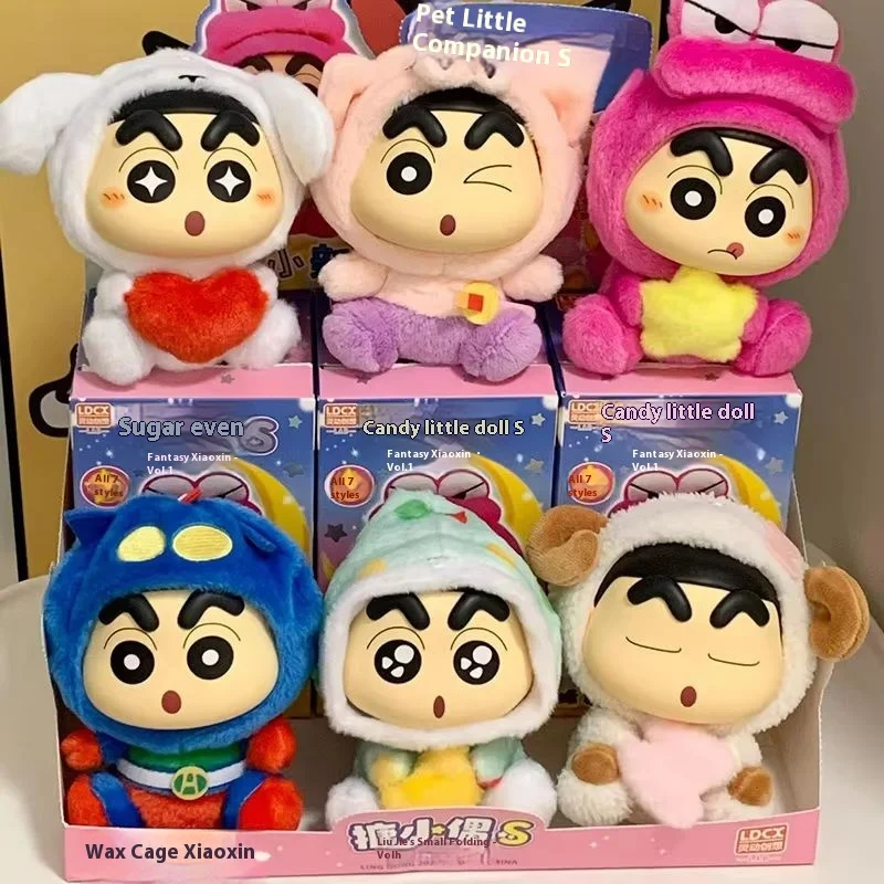 

В наличии Crayon Shin-chan fantasy слепая коробка серии модные игрушки фигурки милые куклы аниме периферийные коллекционные слепая коробка gi