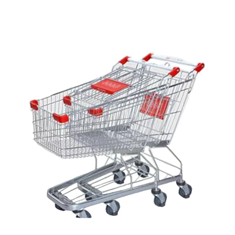 Grocery Supermarket Shopping Trolley Truck Steel Shopping Trolley