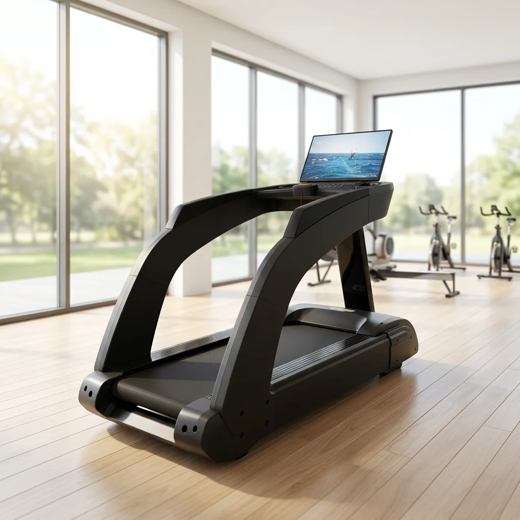 2026 New Arrival Projection Touch Screen Treadmill Indoor Aerobic Treadmill