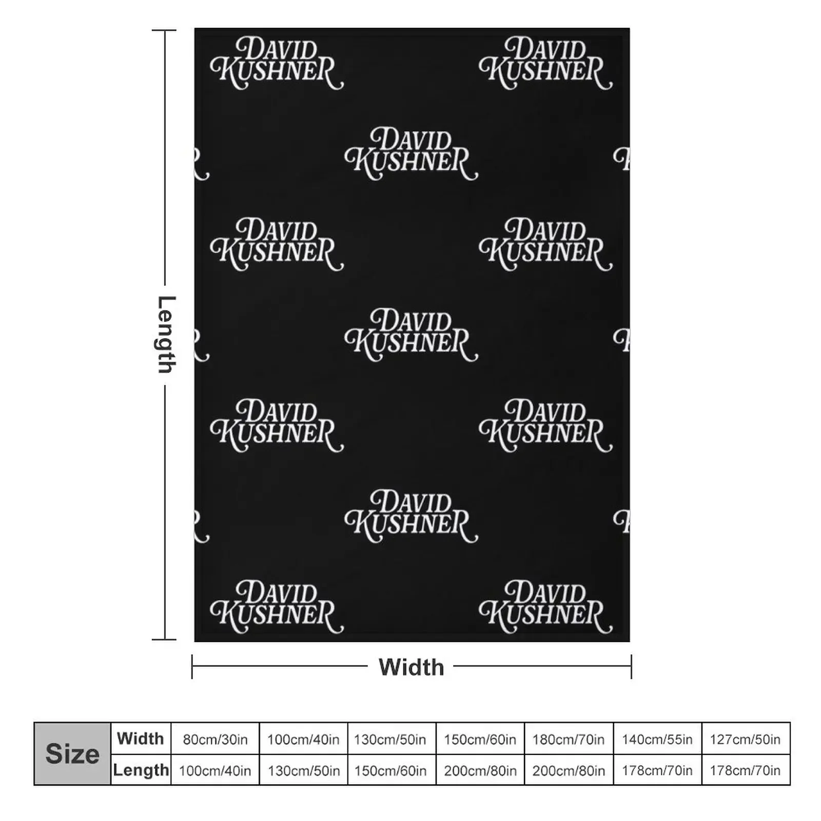 David Kushner Merch David Kushner Logo Throw Blanket Multi-Purpose Luxury Thicken wednesday funny gift Blankets