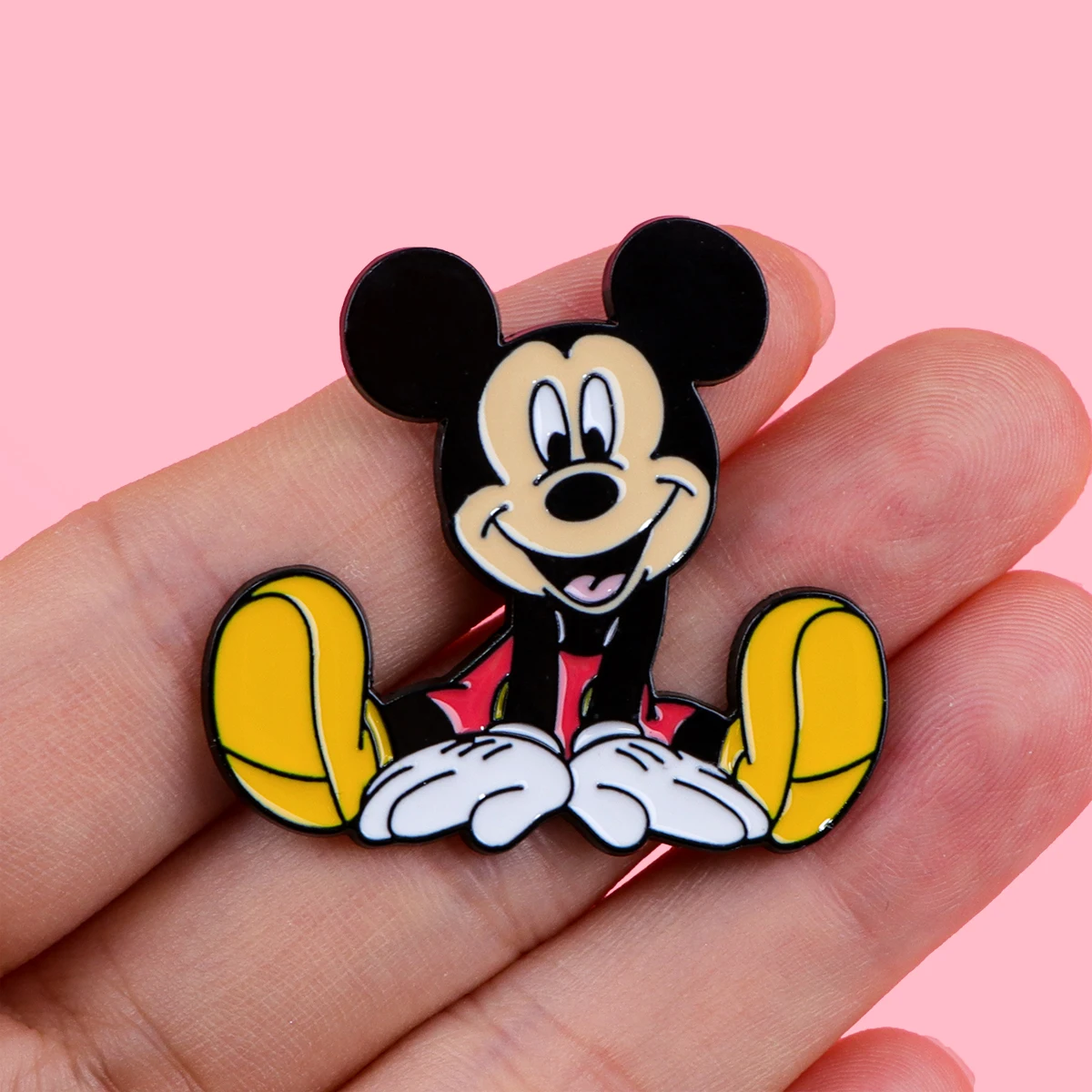 Mickey Cute Enamel Pin Brooch for Clothes Briefcase Badges on Backpack Accessories Lapel Pins Decorative Jewelry