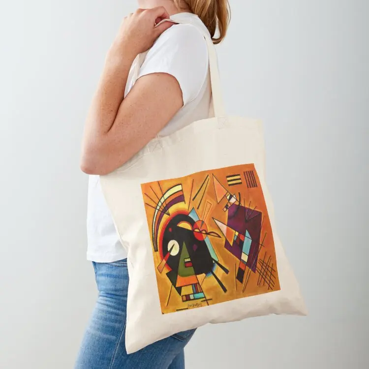 Wassily Kandinsky 'Black and Violet' Kandinsky Abstract Cubism Tote Bag Shopper Canvas shoulder bag personalized tote