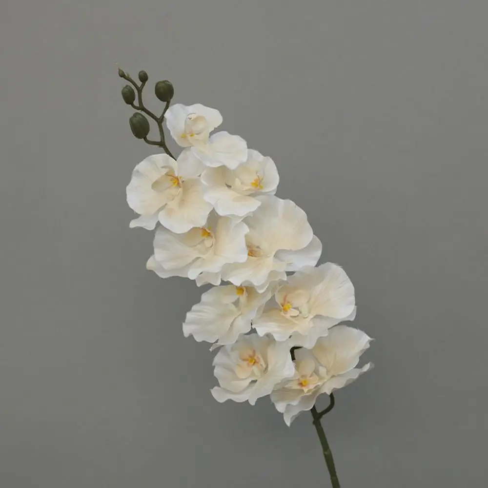 9 Heads Simulation Flower 98cm Real Touch Plant Fake Phalaenopsis Flower Multi Color 3D Artificial Butterfly Orchid