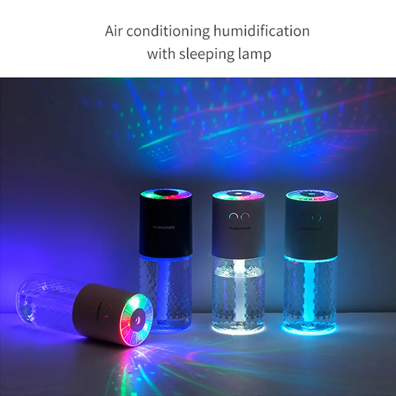 Luminous Humidifier Household Desktop Small Water Supplement Spray Air Humidification Usb Car Portable Night Light 200ml