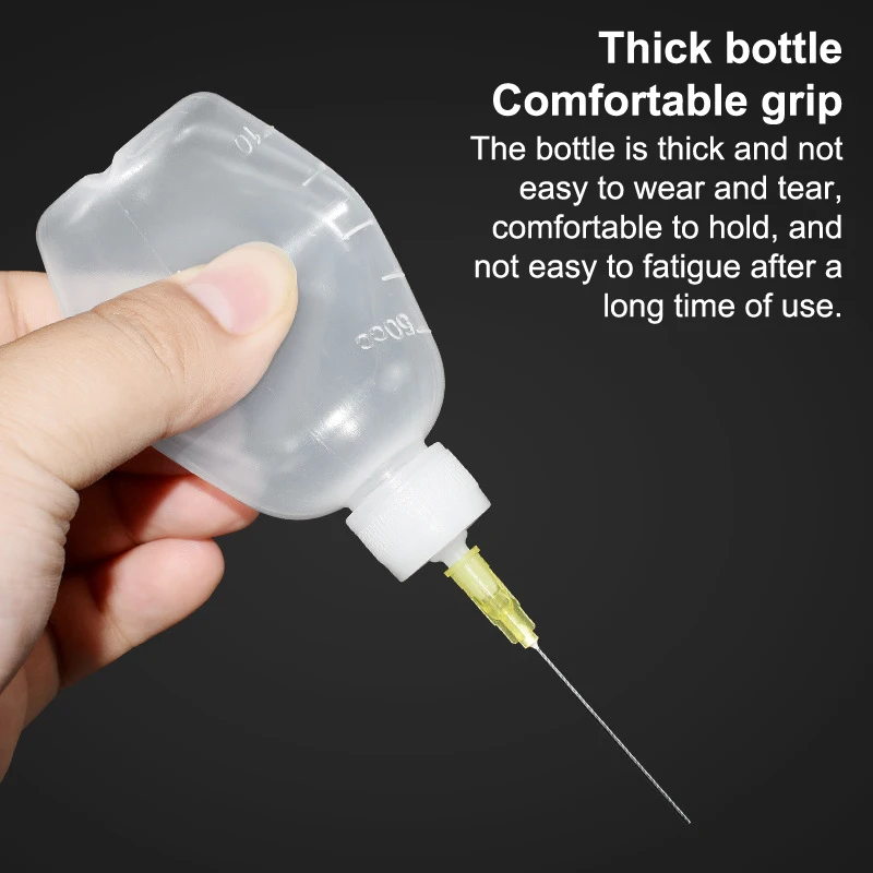 50ML Botella de Alcohol Líquido de Plástico para Dispensador Pasta de Fundente de Resina de Soldadura para Limpieza de PCB de Teléfono Soldadura Herramientas de Reparación 3