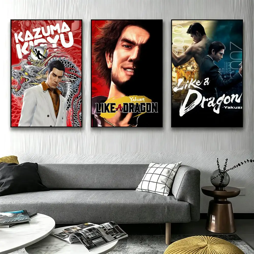 Game Like a Dragon Poster Poster HD printing Sophisticated Style Wall Art Home Decor For Bedroom Living Room Creative Gift