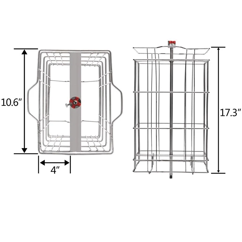 Electric Honey Extractor 2-4 Frame Stainless Steel Beekeeping Extraction Honeycomb Drum Spinner w/Transparent Lid Silver