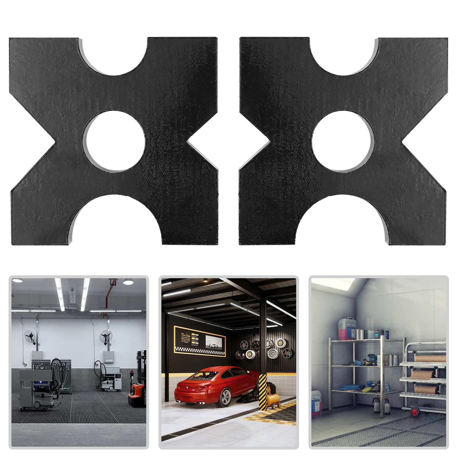 

2Pcs Hydraulic Shop Press Plate, H-Shaped , Fits 20t 32t Presses, Industrial Grade Durability for Workshops and Factories