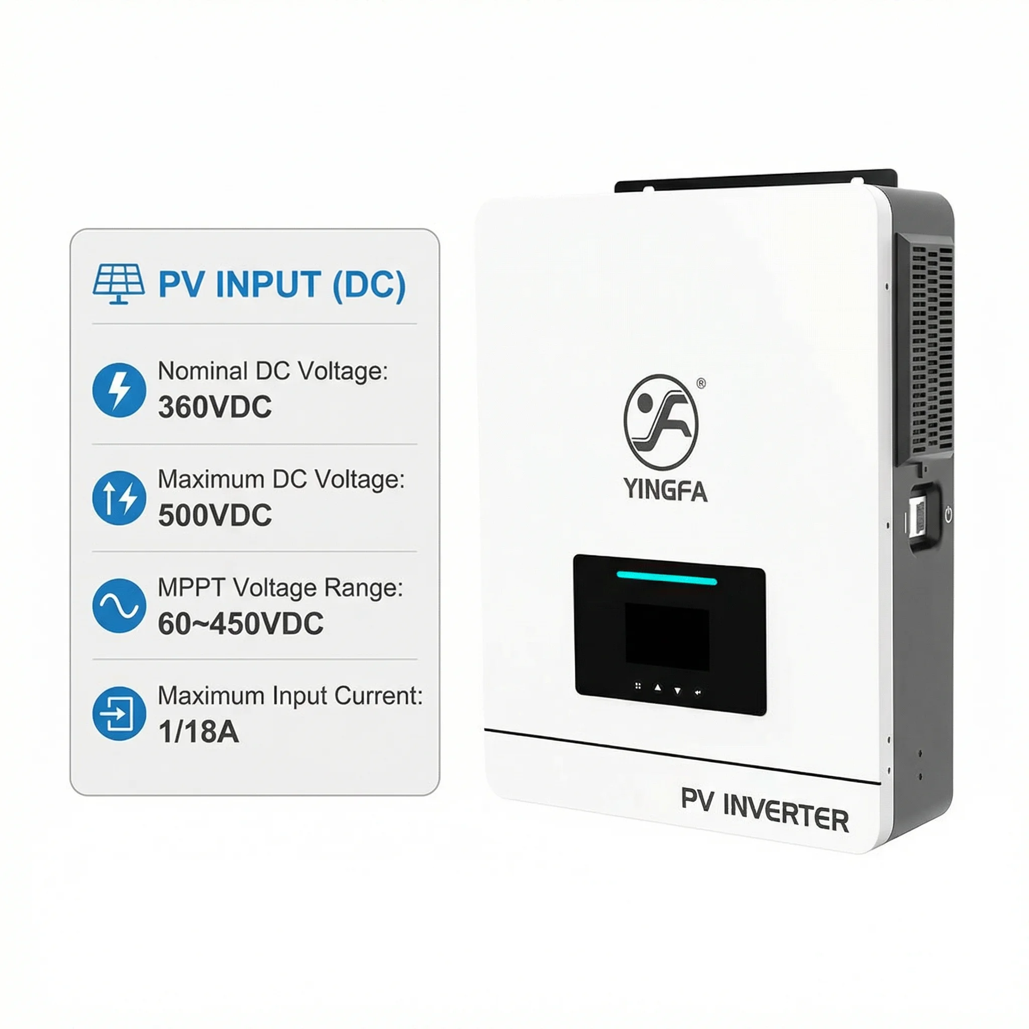 New Model Single Phase 3.6kW Solar Inverters / 110V 120V Output USA Stock Pure Sine Wave Hybrid Mode Operation PV Inverter