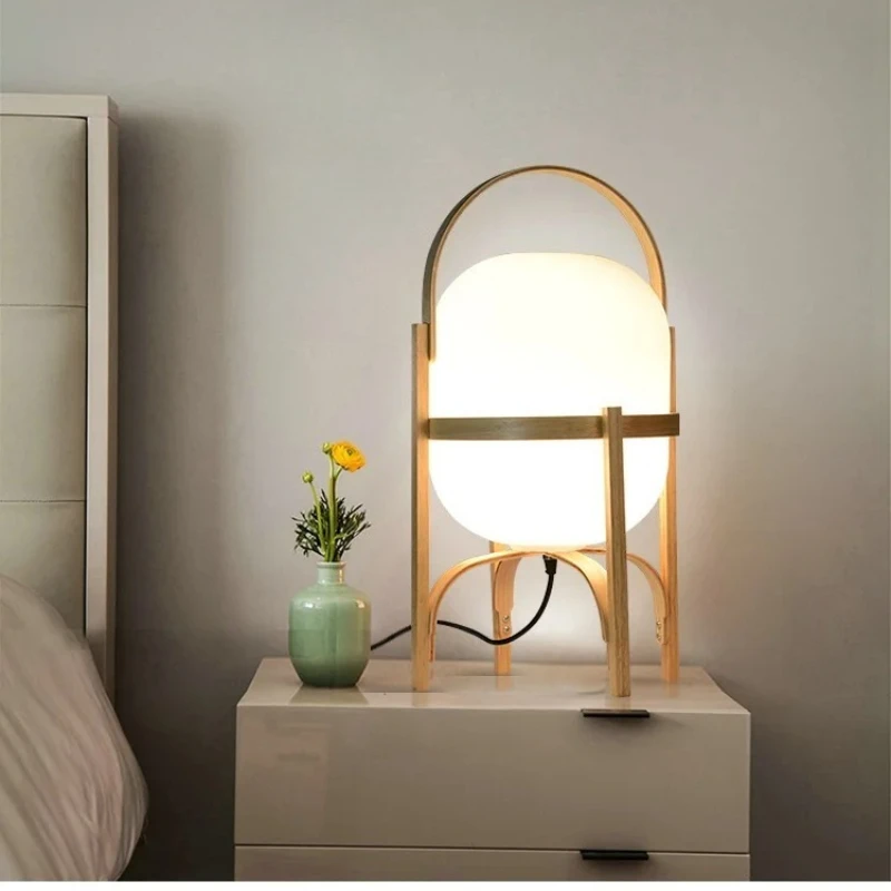 

Деревянное искусство Современная простая светодиодная настольная лампа Гостиная Кабинет Спальня Прикроватная лампа для гостиной Домашний декор Настольная лампа Студенческий светильник