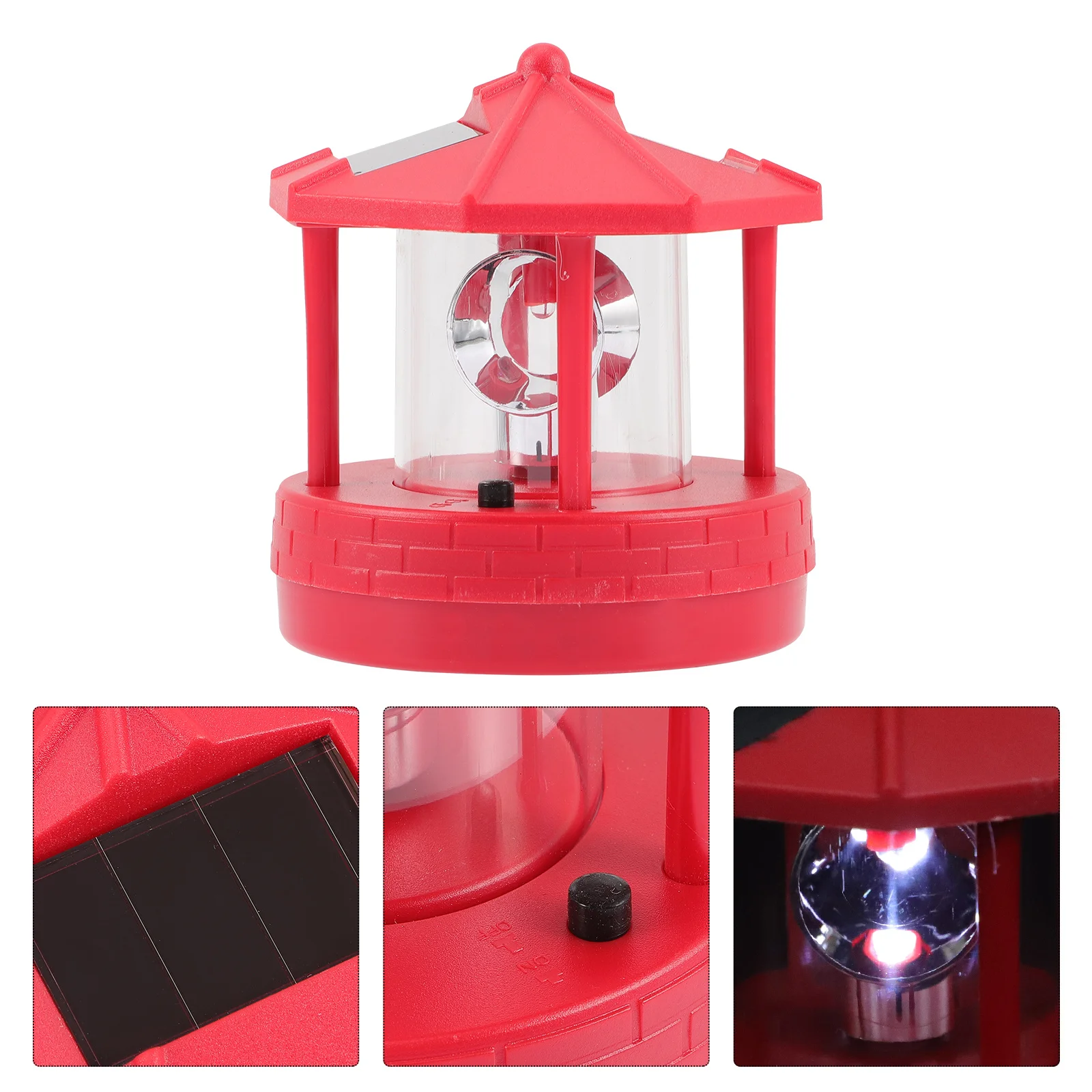 

Rotating Lighthouse Solar Light for Outdoor Outdoor Lamp Decor Garden Pathway Decoration with Compact Size Yard Lamp