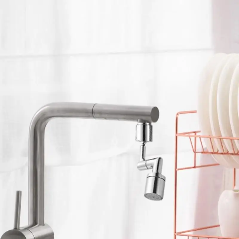 Faucet Extender For Kitchen Sink 2 Mode Rotating Splash Sink Aerator Precise Water Control Sink Extension Spout Faucet Parts