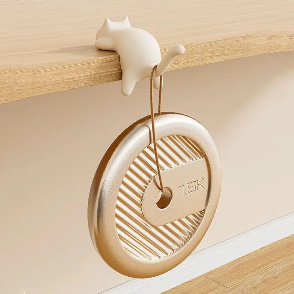 

4Pcs Portable Plastic Cat Table Hook Cute Space Saving Cat Bag Hook Decorative Bag Organizer School