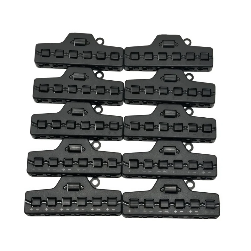 10PCS Quick Wire Connect Low Voltage 3/6 Port Out Line Splitter Distribution Block Connection Terminal For Lighting Led Strip