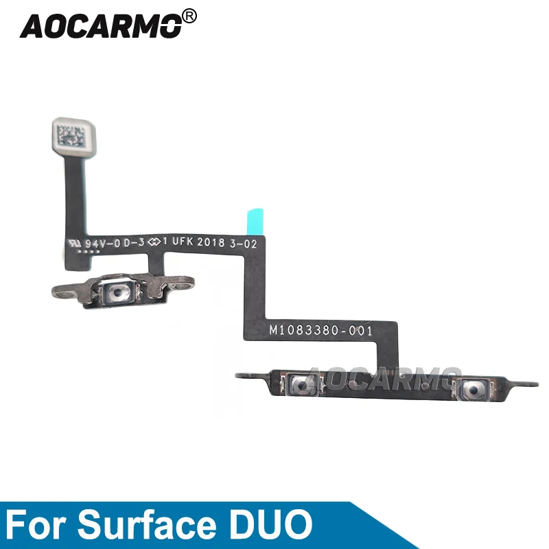 Aocarmo For Microsoft Surface DUO / Book 2 15inch Power On off  Volume Buttons Flex Cable Replacement Parts