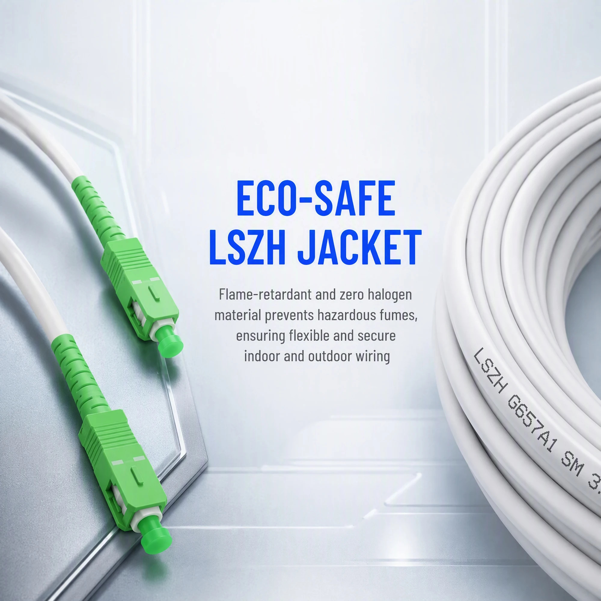 1M-30M Fiber Opitc Patch Cord SC/APC SC/UPC 3.0mm Armored Simplex Single Mode Optical Jumper
