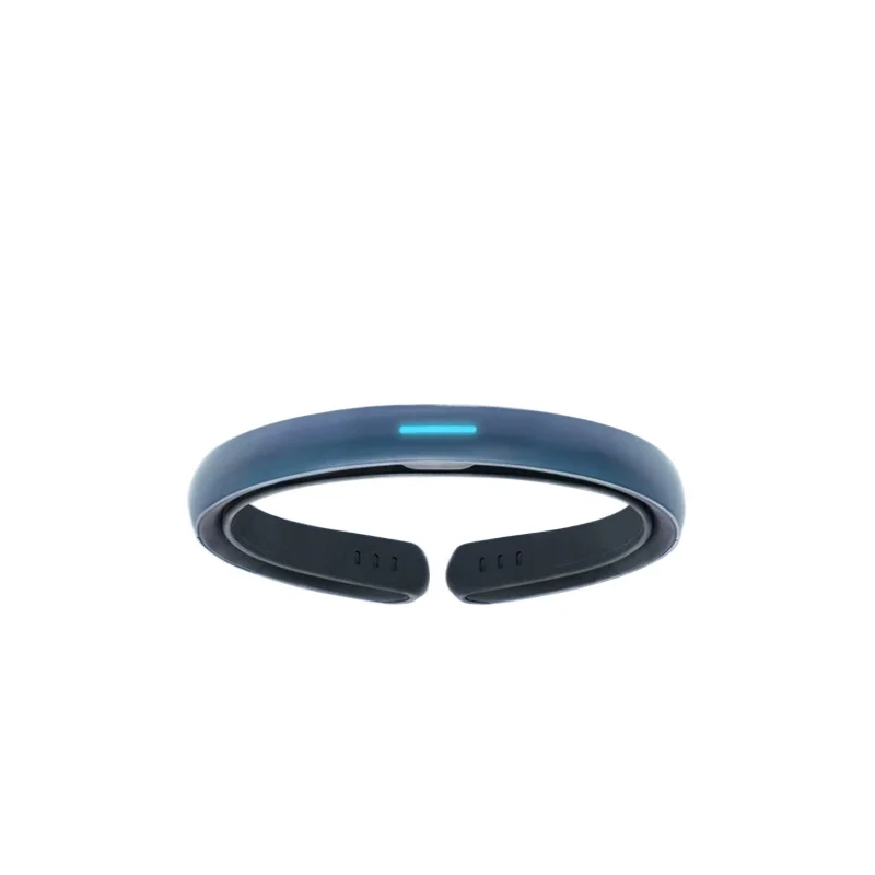Smart meditation headband, high-tech mindfulness focused meditation device, light brain-computer interface to relieve stress