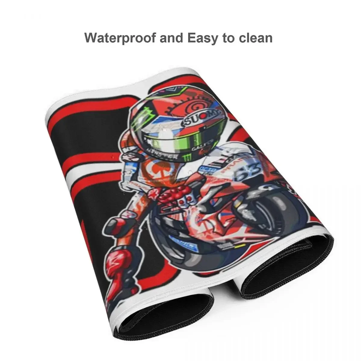 Pecco Bagnaia 63 (5) Tappetino per mouse grande Tastiera per computer Tappetino per mouse Gamer PC Laptop Tappetino da scrivania Accessori per ufficio Tappetini da tavolo