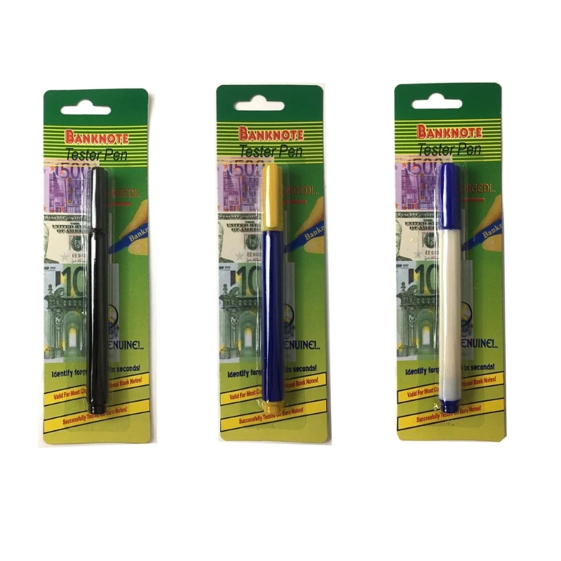 Mini penna rilevatore valuta con inchiostro portatile per controllo soldi portatile GraffitiPen leggera