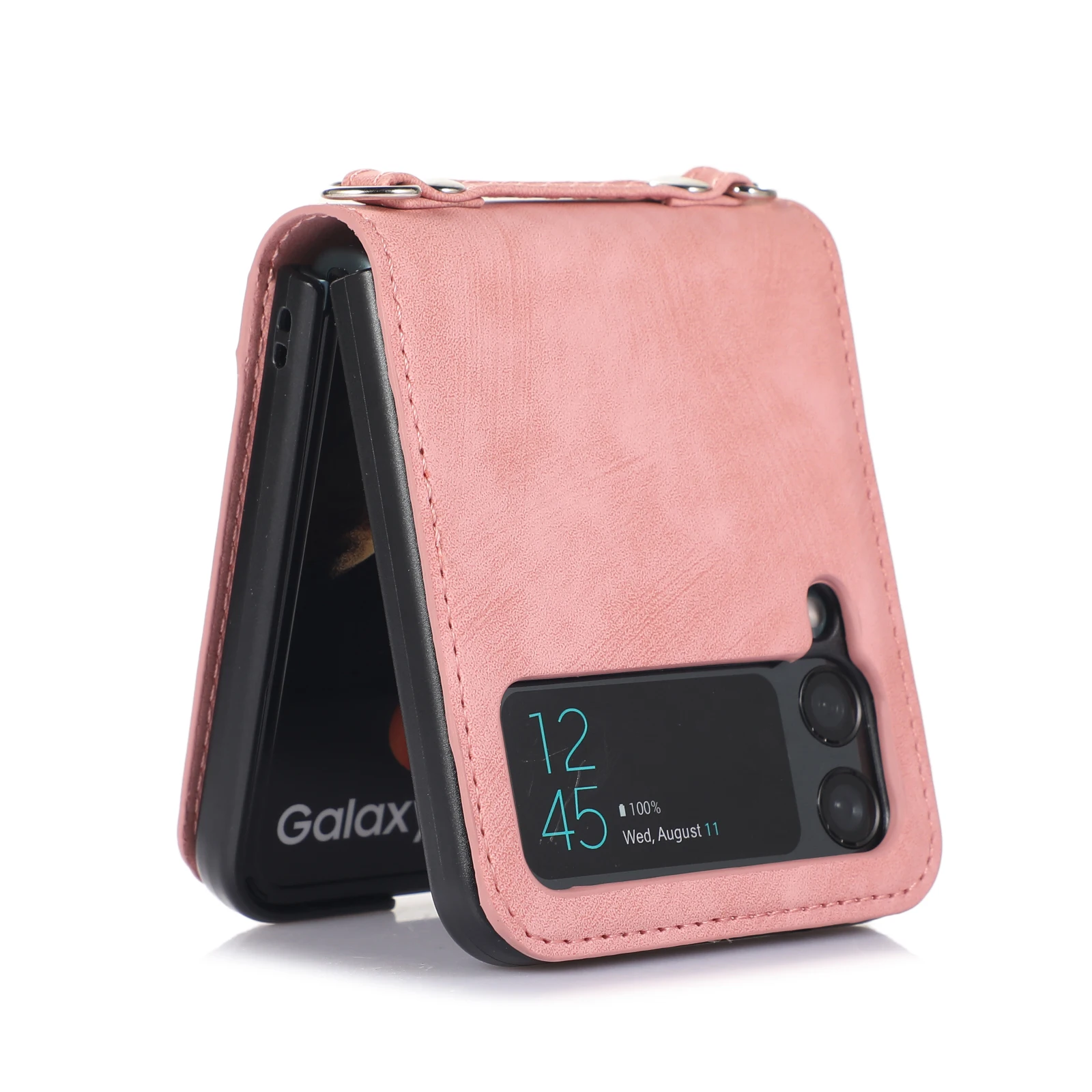 Lanyard Crossbody Wallet Leather Case For Samsung Galaxy Z Flip 7 FE 6 5 4 3 5G Card Slot Shockproof flip5 Protect Shell Cover