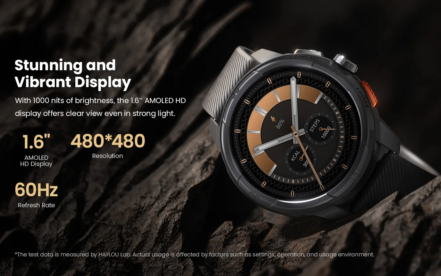 HF009 HAYLOU Solar Ultra GPS Smartwatch 1,6 Zoll AMOLED 5-Satelliten-GPS-Positionierung 170 Sportmodi Sprachanrufe Smartwatch 5ATM – Detail 5
