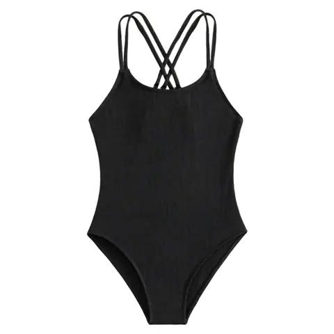 Kids Girls Swimwear Summer Spaghetti Strap Swimsuits Children Bathing Suit Toddler Girl Swim Bikini Beachwear 8 9 10 11 Years