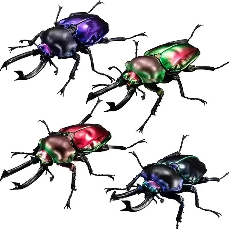 

Bandai Original Genuine Twisted Egg Blind Box Toy Biological Atlas Rainbow Spade Beetle Unicorn Full Set of 4 Models.