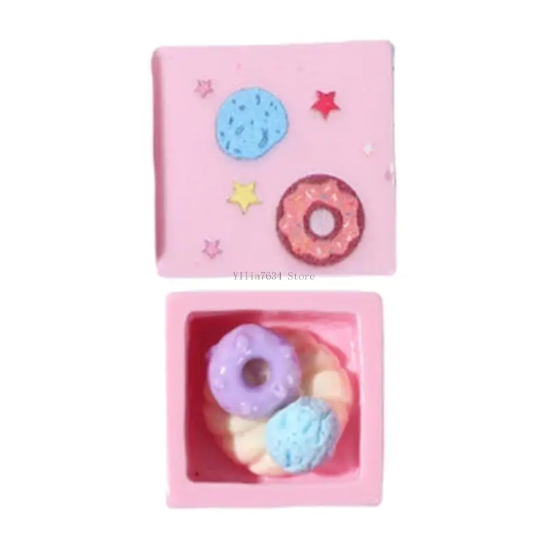 

Phone Back Shell Decorative Accessory DIY Phone Case 3D Cake Box Model Ornament