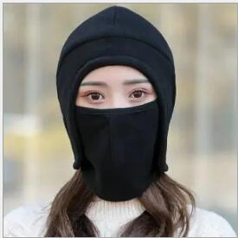 Bomber Hats Men Women Thick Fluffy Thermal Outdoor Riding Windproof Face Mask Fleece Ear Protection Cap Winter Caps Fashion New