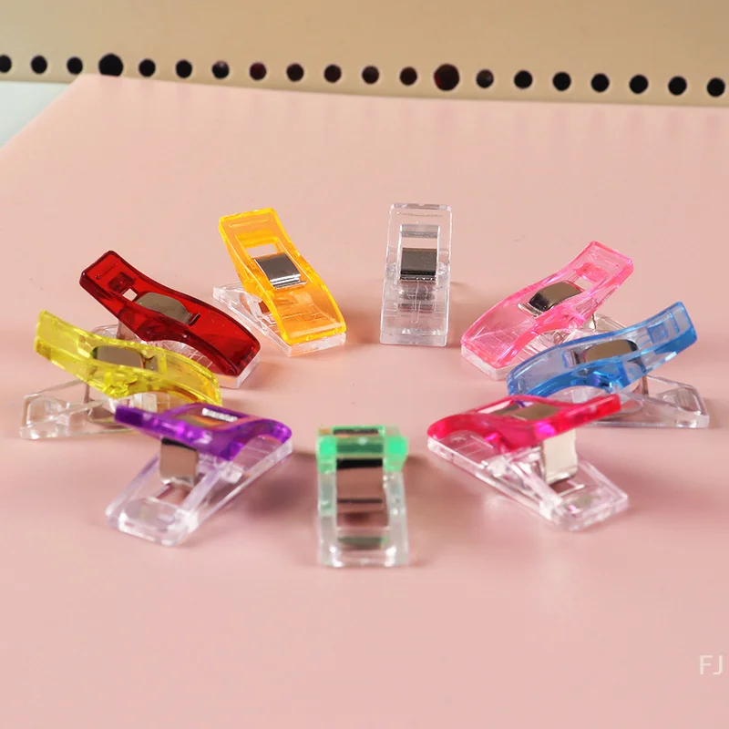 [YU] 10/50 pièces Clips de couture en plastique bricolage artisanat Crochet tricot vêtements Clips couleurs assorties artisanat sécuriser Quilting Clips