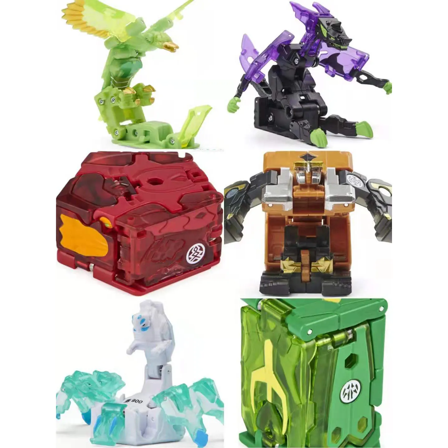 Bakugan Battle Brawlers Action Figure Brinquedos, Lobisomem, Aranha Águia Gigante Forma, Transparente Sem Caixa, Escala Genuína Japonesa