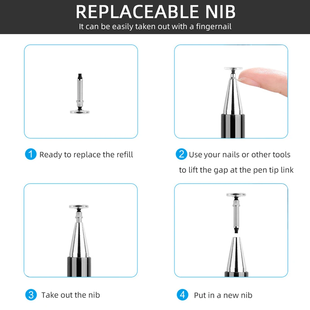 Universal 2 in 1 Stylus Pen Drawing Tablet Pens Capacitive Screen Caneta Touch Pen for Iphone 14 13 Mobile Phone Smart Pen