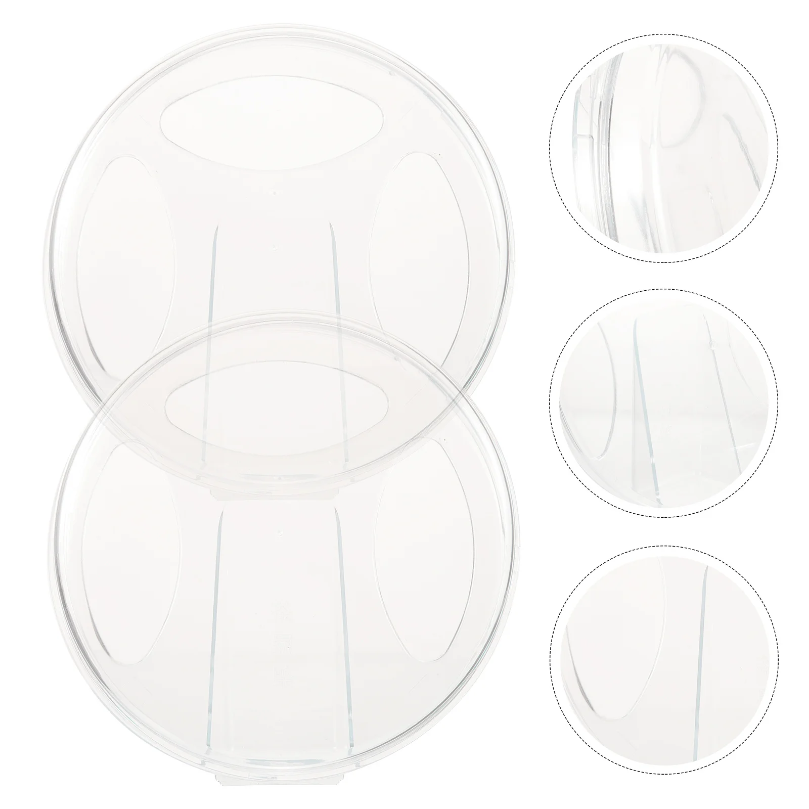 

2Pcs Tea Cake Case Transparent Puerh Tea Holder Display Stand Organizer Rack for Home Shop Decor Chinese Display Stands