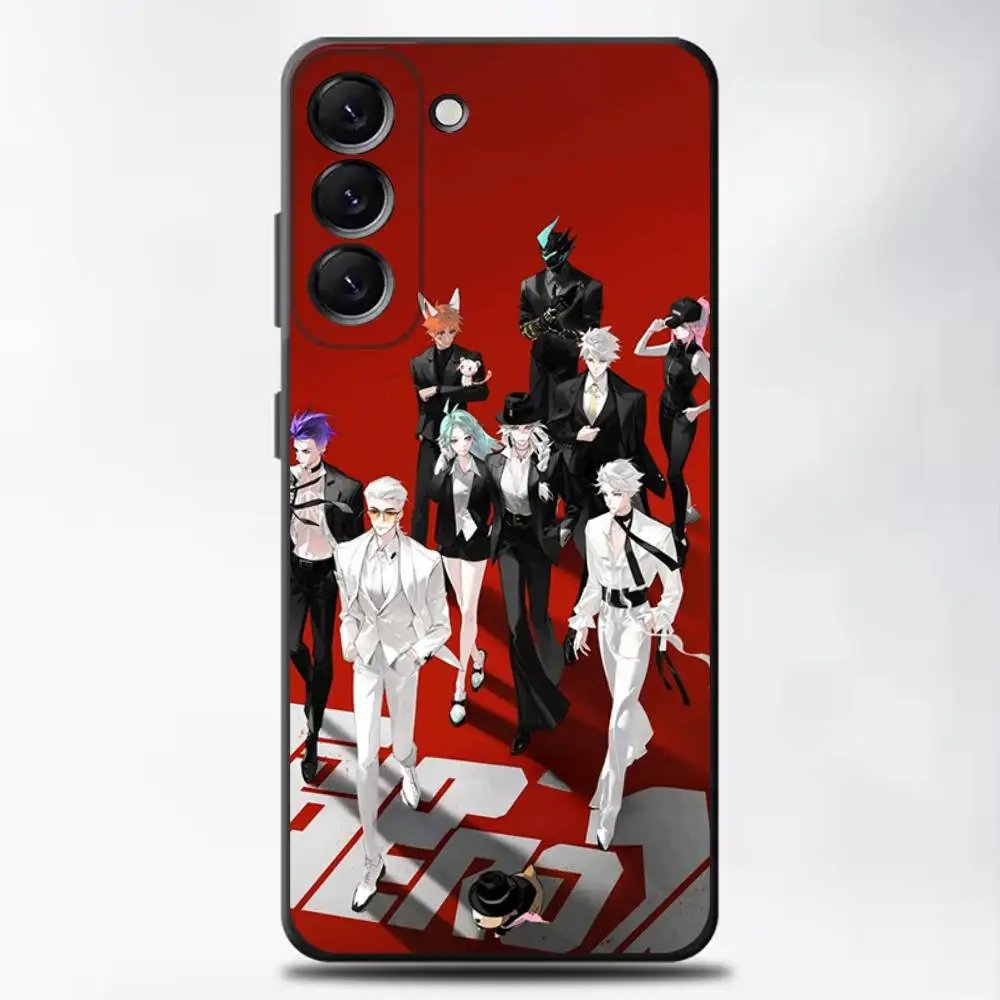 حافظة لهاتف سامسونج جالاكسي A13، A21s، A22، A31، A32، A52، A53، A71، A80، غلاف أسود ناعم