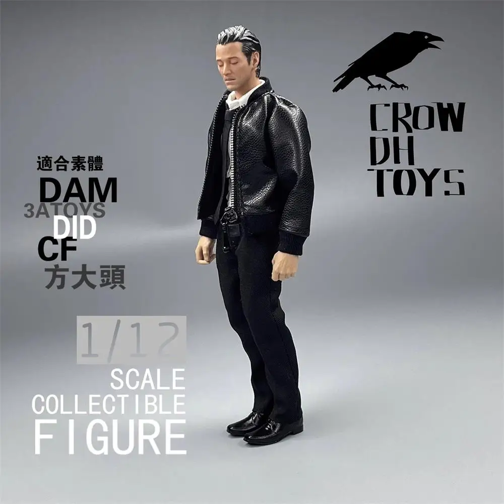 

New Arrival Scale 1/12 3ATOYS Fashion Modern Leather Coat Tops No Head No Pant No Body For 6" DAM SHF Body Doll Collect DIY