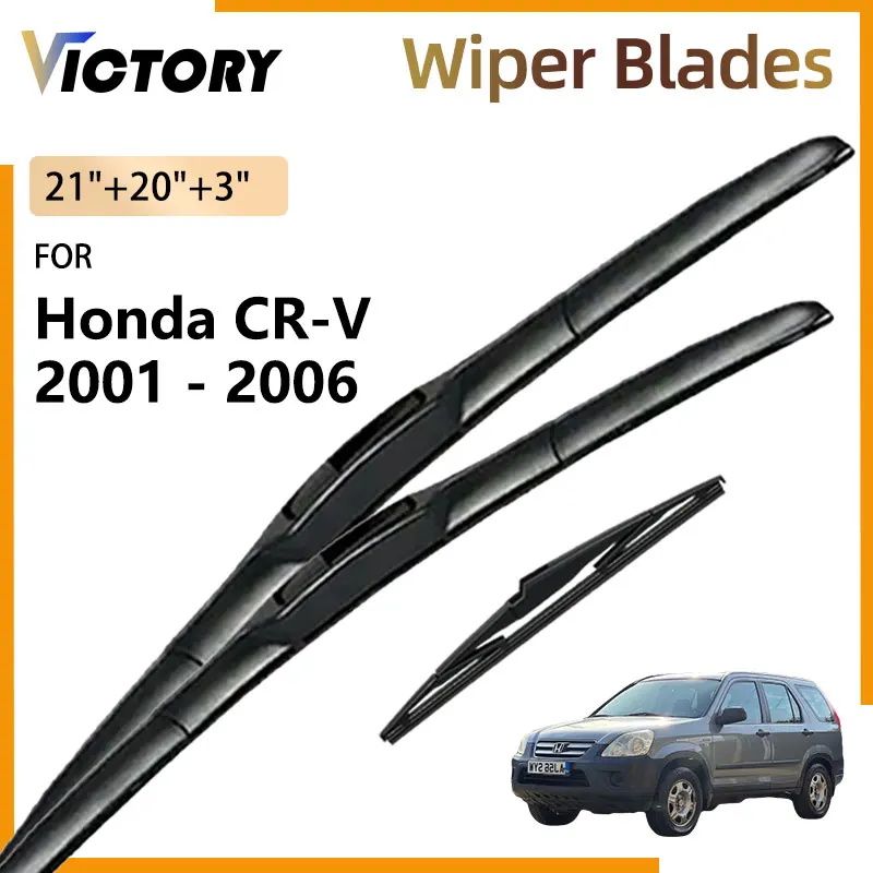 

Front Rear Wiper Blades For Honda CR-V CR V 2th Gen RD2 2 2001 - 2006 2005 2004 2003 2002 Windshield Windscreen Window Brushes