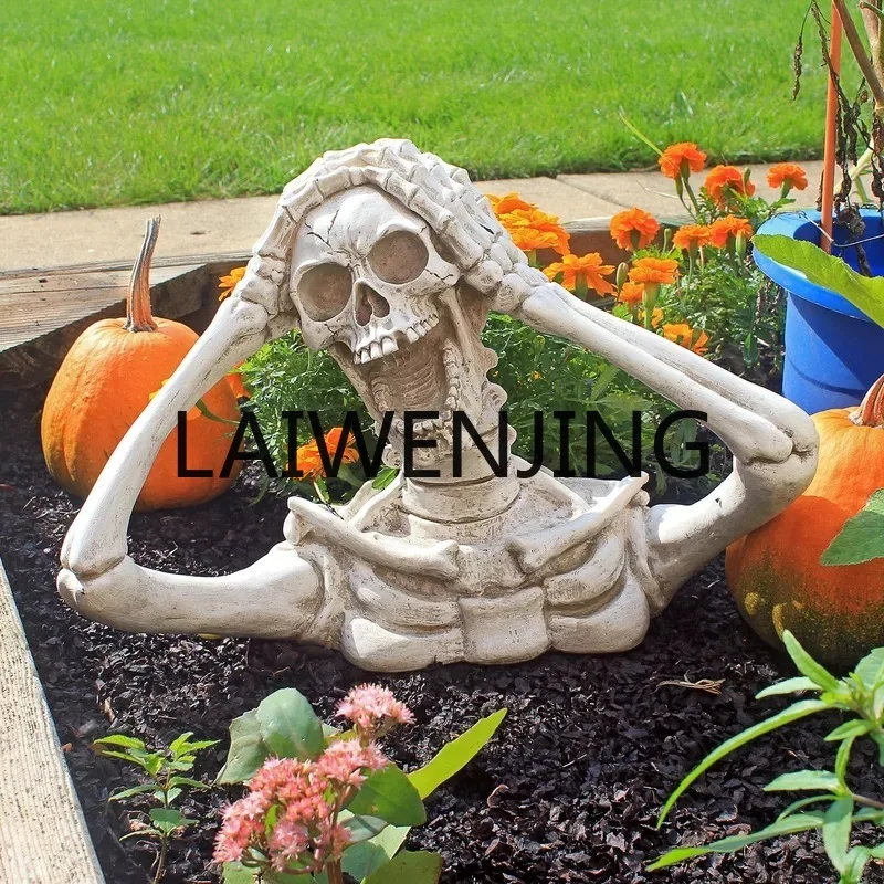 

Halloween, creepy skeletons, garden ornaments, resin crafts