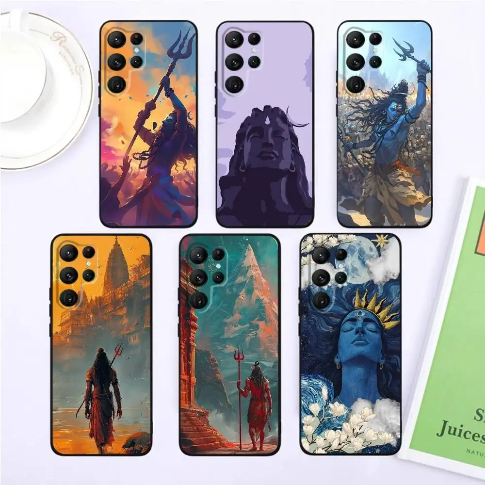 

Lord Shiva Hindu G-God Buddha Phone Case For Samsung S25,S24,S23,22,21,Ultra,Pro,S10,S30Plus,20lite Black Cover