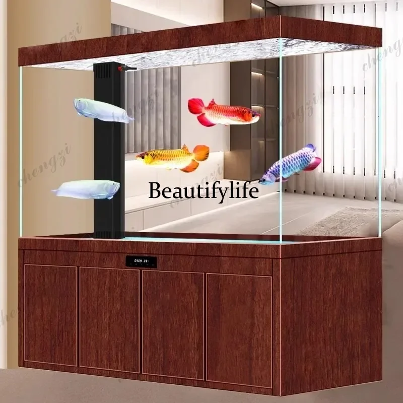 HR Nordic Creative Aquarium Modern Design Living Room Goldfish Ornamental Fish Tank Luxury Customizable Home Furniture