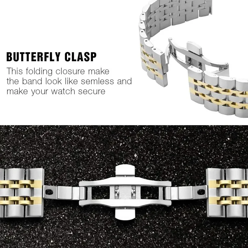 Correa de acero inoxidable para Samsung Galaxy Watch 7 Ultra 47mm, Correa de repuesto, Correa para reloj Ultra, Correa de Metal