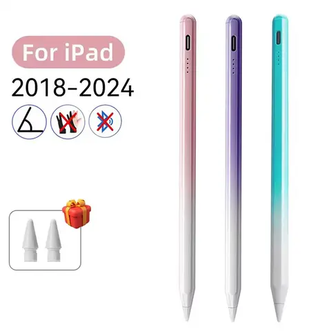 For Apple Pencil 2 1 Palm Rejection Power Display iPad Accessories iPad 2022 2021 2020 2019 2018 Pro 11 12.9 Air Mini Stylus Pe