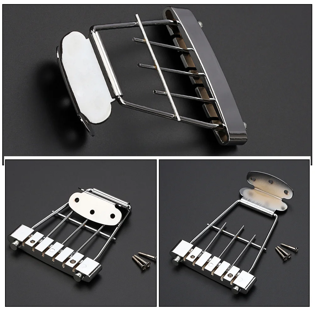 

Component Guitar Tailpiece Guitars Bridge Metal Mandolin Parts Ebony for Acoustic