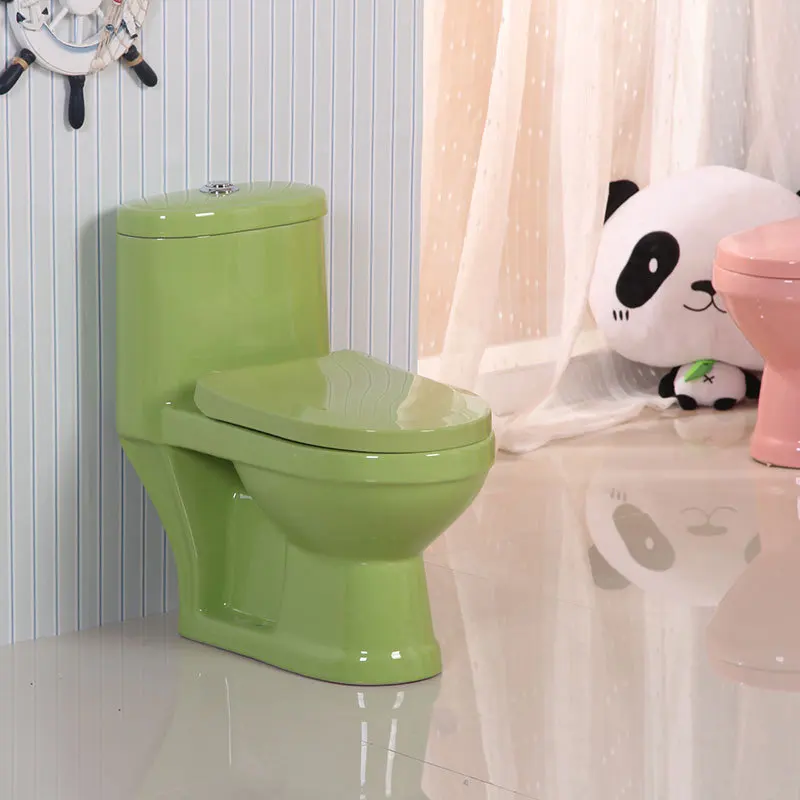 Children's ceramic colored toilet, kindergarten children use small toilets to sit in the toilet, defecation sitting urinal