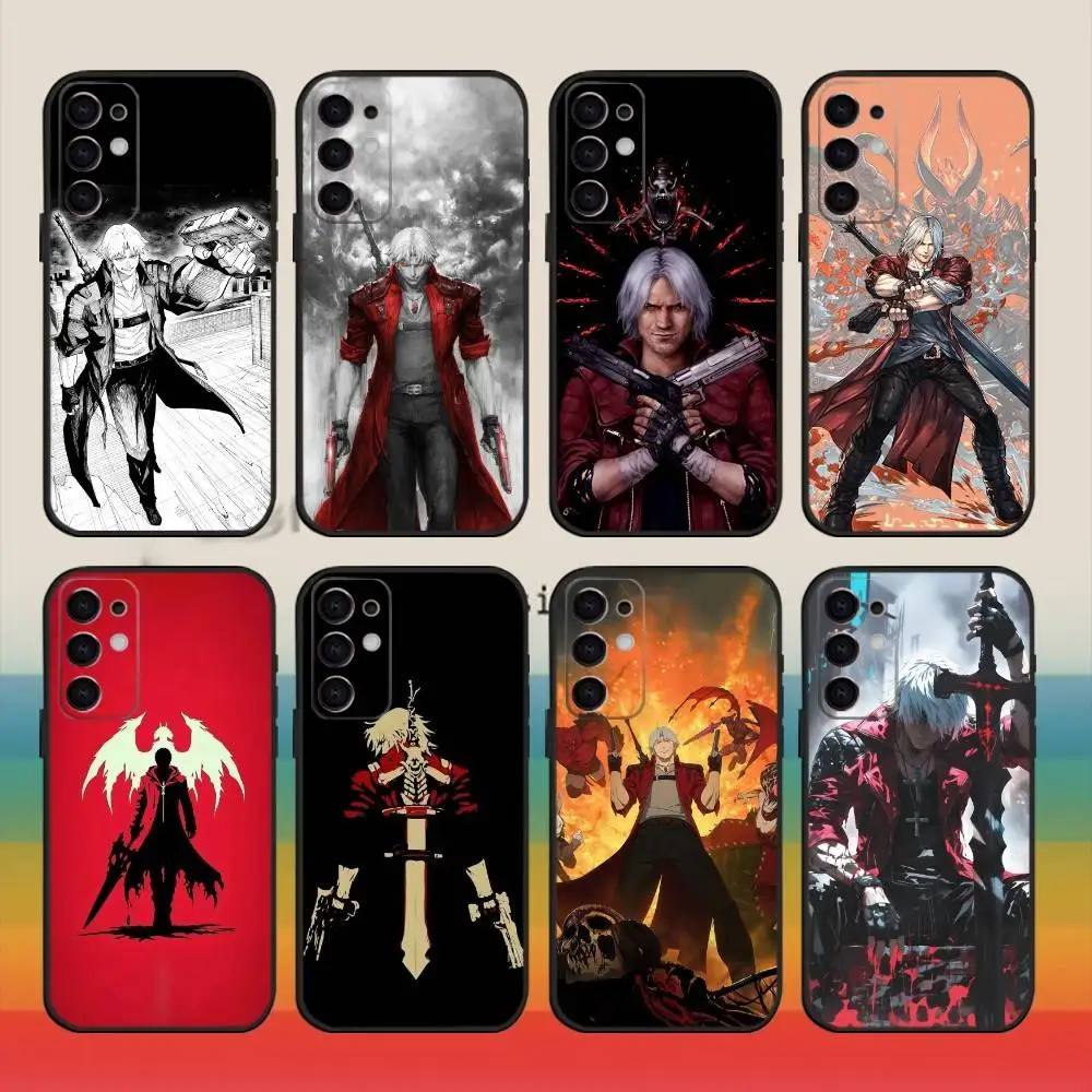 

Dante Game D-Devil M-May C-Cry Phone Case For Samsung S25,S24,S23,S22,S21,S20,Ultra,Plus,FE Black Soft Cover