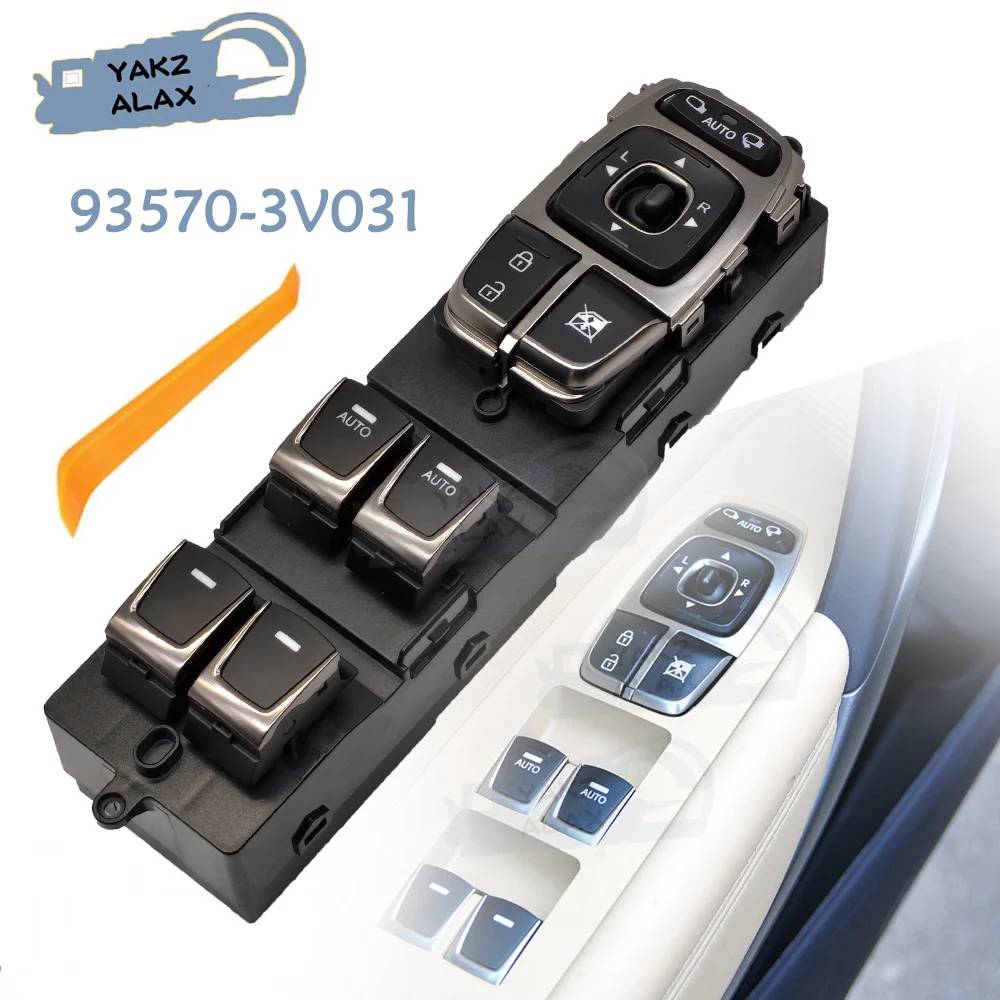 

93570-3V031 for Hyundai Azera Grandeur 2011 2012 2013 2014 2015 Front Driver Side Electric Master Window Control Switch Button