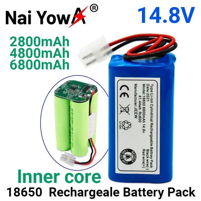 

100% Original Rechargeable Battery 14.8V 6800mAh Robotic Vacuum Cleaner Accessories Parts for Chuwi Ilife A4 A4s A6